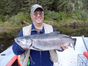 Silver Salmon Catch with Captain Larry Jarrett