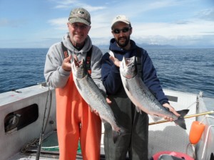 Silver Salmon caught at Alaska's Lisianski Inlet