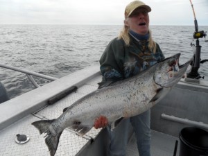 Vicky's Huge King Salmon Catch