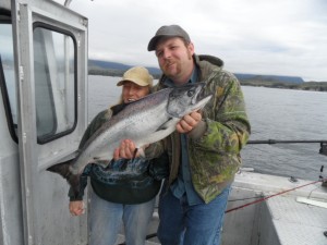 Larry Hatter with nice Silver Salmon