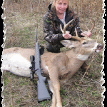 Woman Hunter with Buck