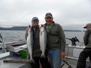 Silver Salmon caught off upper Lisianski Inlet at Photograph Cove