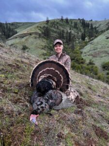 Joy with her 2025 Tom Turkey